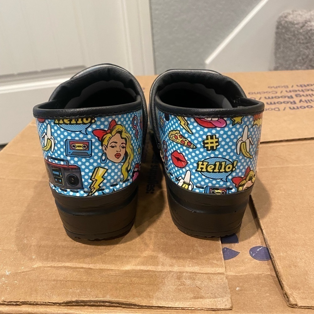 Bjork andie pop art leather clogs - Picture 5 of 14